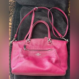 Coach Pebbled Leather Two Way Purse